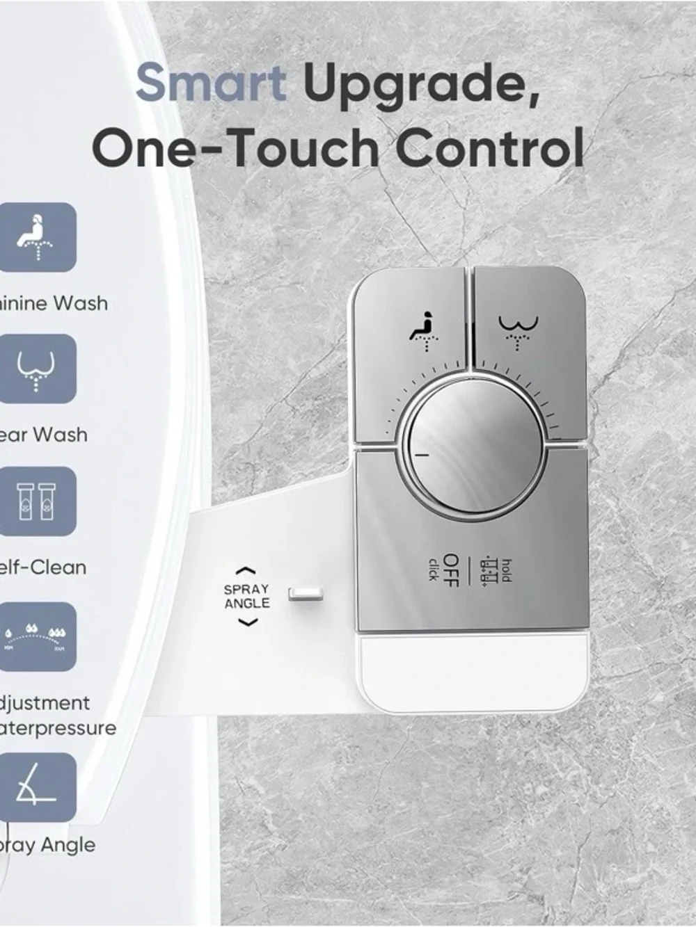 New in box bidet attachment that easily installs under most standard toilet seat